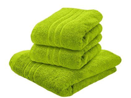 Osuška Classic 70 x 140 cm světle zelená, 100% bavlna s elegantní bordurou