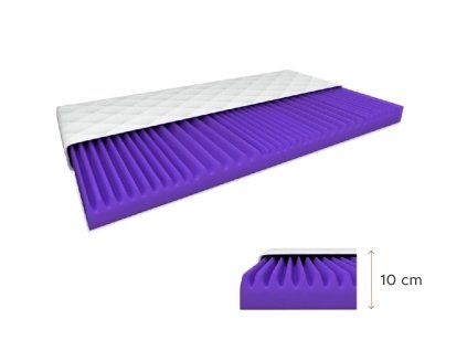 Pěnová matrace DELUXE 140 x 200 cm, výška 10 cm pro pohodlný spánek