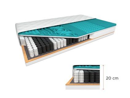 Kokosová matrace COCO MAXI 20 cm 180 x 200 cm pro pohodlný spánek ve dvou