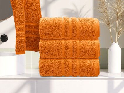 Ručník Comfort 50 x 100 cm oranžový, 100% bavlna do moderní koupelny