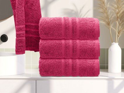 Ručník Comfort 50 x 100 cm purpurový, 100% bavlna do moderní koupelny