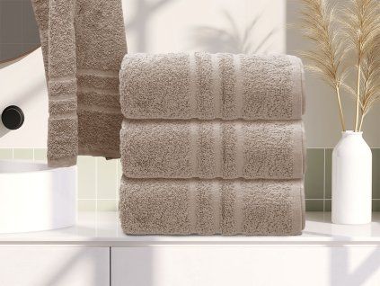 Ručník Comfort 50 x 100 cm béžový, 100% bavlna do moderní koupelny