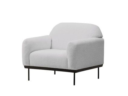 Šedé relaxační křeslo ANDERSON pro moderní interiér