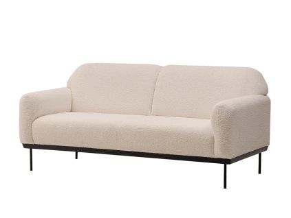 Krémová designová pohovka ANDERSON s kovovými nohami