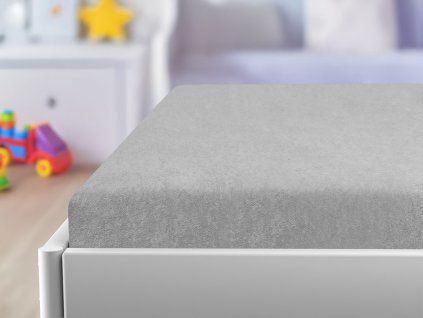 20048 8 frote prosteradlo do postylky svetle sede 60x120 cm