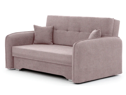 Rozkládací trojmístná pohovka LAINE světle růžová s elegantním designem