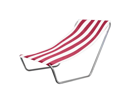 60304 skladaci plazove lehatko sand tmave ruzove pruhy pro pohodlny odpocinek