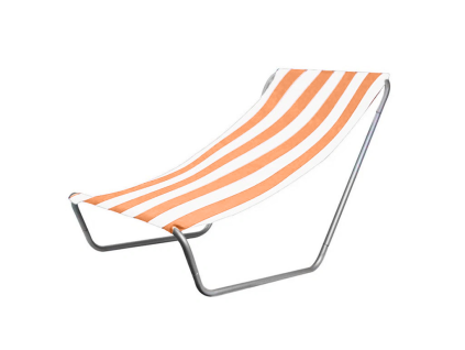 60319 skladaci plazove lehatko sand oranzove pruhy pro pohodlny odpocinek