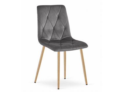 64865 1 elegantni tmave seda sametova jidelni zidle libra stylovy doplnek interieru