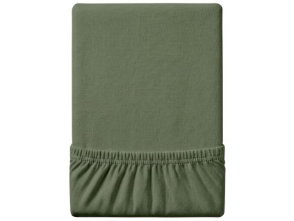 65666 5 jersey prosteradlo exclusive tmave zelene 90x200 cm