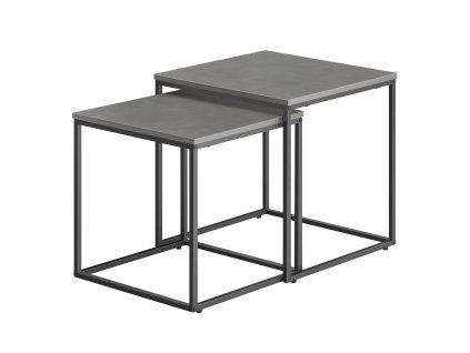 Sada šedých konferenčních stolků QUADRO, moderní design a praktické využití.