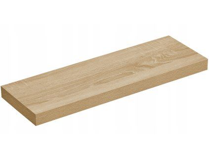 Nástěnná police RAVA 80x20 cm, dub sonoma - moderní a praktická dekorace na zeď