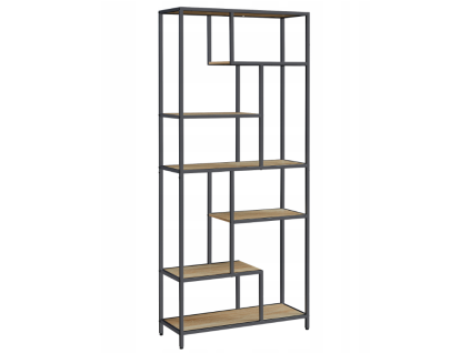 Regál TAYLOR SONOMA 6 polic, 180x80 cm – stylové úložné řešení