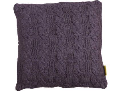 Dekorační polštářek CABLISS 45x45 cm, šedý – elegantní pletený design