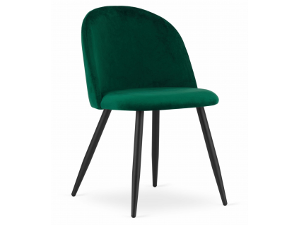 Zelená sametová židle BELLO – elegantní a pohodlné sezení