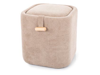 Béžový taburet NAP s úložným prostorem 37x37 cm – styl a praktičnost