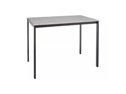 Stylový obdélníkový stůl RAMOD 100x60 cm v dekoru bílého mramoru