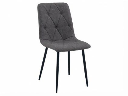 90480 5 pohodlna zidle libra stone grey tmave seda s kovovymi nohami