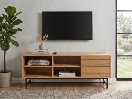 TV stolek VALMOR 140x40 cm, dekor dub