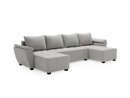 92124 rozkladaci sedaci souprava do u livaro 305x140 cm svetle seda moderni design
