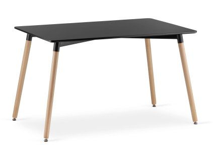 Moderní černý jídelní stůl ADRIA 120x80 cm do každé kuchyně