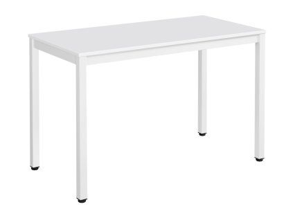 Bílý jídelní stůl TESSA 120x60 cm jako moderní pracovní stůl do kuchyně i kanceláře