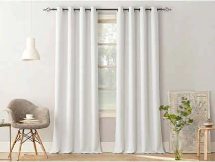 Závěs OXFORD LIGHT 140x250 cm bílý elegantní závěs do moderního interiéru