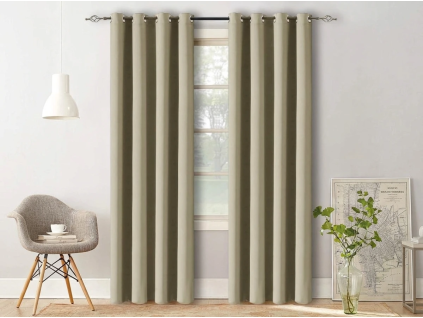 Závěs OXFORD 140x250 cm světle béžový elegantní závěs do moderního interiéru