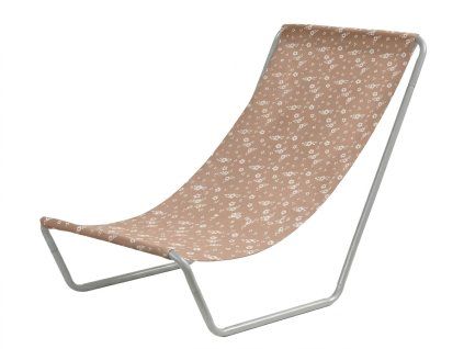 94117 3 skladaci plazove lehatko sand flowers cervene