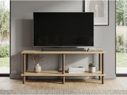 94630 4 tv stolek sole 120 cm dub sonoma moderni design s uloznym prostorem