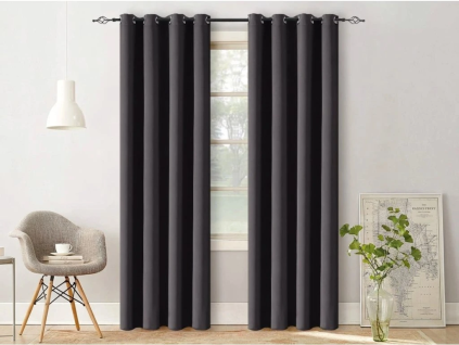 Závěs OXFORD LIGHT 140x250 cm černý pro moderní interiér