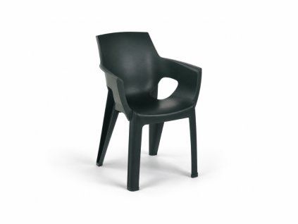 Zahradní jídelní židle IVY, tmavě zelená pro moderní terasu