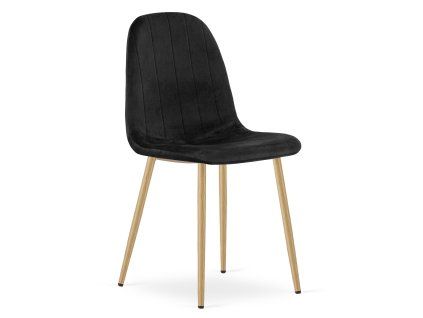 Jídelní židle PADVA VELVET, černá do moderní jídelny