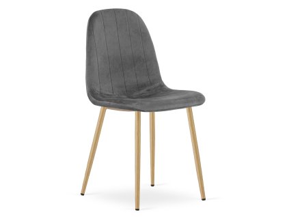 Jídelní židle PADVA VELVET, tmavě šedá do moderní jídelny s elegantním sametovým čalouněním