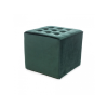 Stylový taburet LORI VELVET zelený do obýváku i ložnice