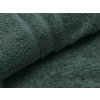 Luxusní osuška Classic tmavě zelená 70 x 140 cm s dekorativní bordurou