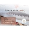 Profilovaná matrace DELUXE 180 x 200 cm, výška 10 cm pro lepší oporu