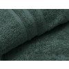 Kvalitní osuška Comfort 70x140 cm tmavě zelená s dekorativní bordurou, 100% bavlna