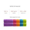 Designová osuška Comfort Maxi 100x180 cm světle zelená s dekorativní bordurou, 100% bavlna