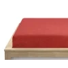 Froté prostěradlo EXCLUSIVE červené 90 x 200 cm pro jednolůžkové matrace