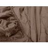 Elegantní tmavě hnědé prostěradlo EXCLUSIVE 200 x 220 cm do ložnice