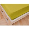 Jersey prostěradlo do dětské postýlky žluté 70 x 140 cm