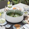 Dekorativní porcelánová mísa ÚPONKY bílá s vnitřním vzorem