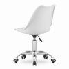 Praktická pracovní židle PANSY bílá s kovovým podstavcem