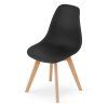 Stylová černá židle KITO s minimalistickým designem