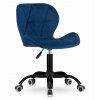 Tmavě modré kancelářské křeslo NOTO VELVET – elegance a pohodlí v jednom