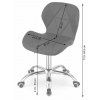Ergonomické kancelářské křeslo AVOLA bílé z eko kůže na kolečkách