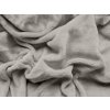 Prostěradlo mikroplyš SOFT 90x200 cm světle šedé s hebkým povrchem