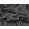 Prostěradlo mikroplyš SOFT 180x200 cm tmavě šedé s hebkým povrchem