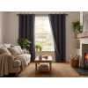 Černý závěs OXFORD 140x250 cm moderní bytový textil pro okna